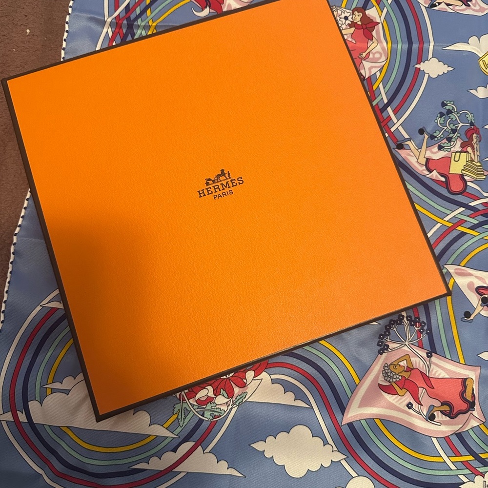 Hermes Multicolor Silk Scarf